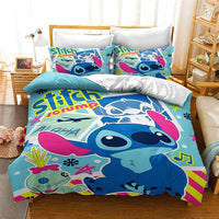 Stitch Bedding Sets 3D Quilt Cover Bedroom Decor for Kids Boy Girl D566 - Lusy Store