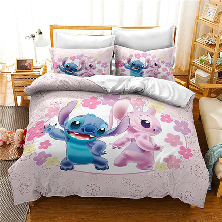 Stitch Bedding Sets 3D Quilt Cover Bedroom Decor for Kids Boy Girl D566 - Lusy Store