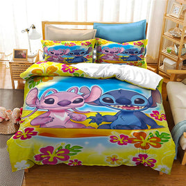 Stitch Bedding Sets 3D Quilt Cover Bedroom Decor for Kids Boy Girl D566 - Lusy Store
