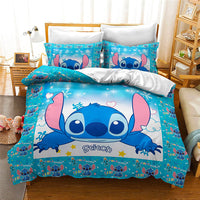 Stitch Bedding Sets 3D Quilt Cover Bedroom Decor for Kids Boy Girl D566 - Lusy Store