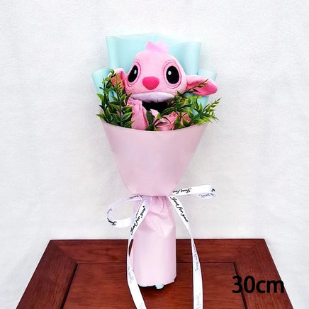 Stitch Bouquet Anime Lilo and Stitch Stuffed Plush Doll Toy Animals - Lusy Store LLC