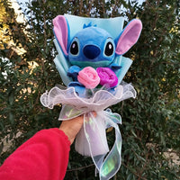 Stitch Bouquet Anime Lilo and Stitch Stuffed Plush Doll Toy Animals - Lusy Store LLC