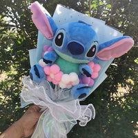 Stitch Bouquet Anime Lilo and Stitch Stuffed Plush Doll Toy Animals - Lusy Store LLC