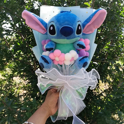 Stitch Bouquet Anime Lilo and Stitch Stuffed Plush Doll Toy Animals - Lusy Store LLC