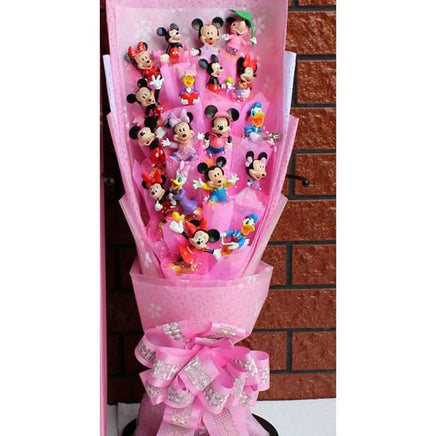Stitch Bouquet Minnie Mouse Plush Toy Doll Bouquet Gift Box - Lusy Store LLC