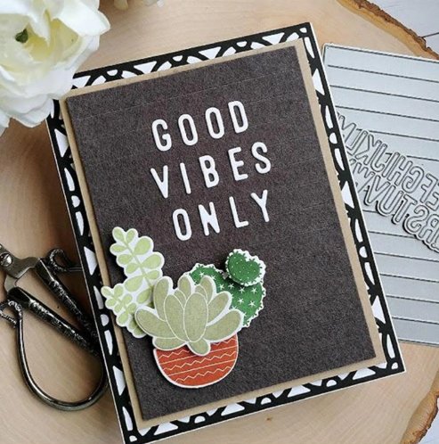 Stripe Background Metal Cutting Dies Letter ABC Dies Crafts - Lusy Store