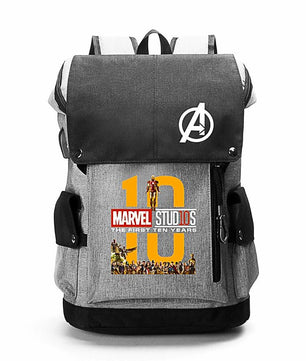 Student Backpack Large Capacity Mens Backpack Luxury Travel Bookbags Gray Backpack B87 - Lusy Store
