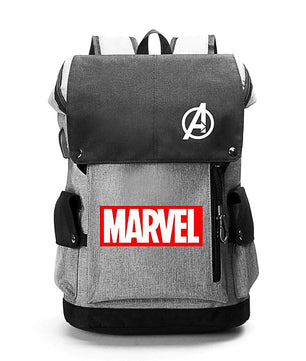 Student Backpack Large Capacity Mens Backpack Luxury Travel Bookbags Gray Backpack B87 - Lusy Store