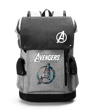 Student Backpack Large Capacity Mens Backpack Luxury Travel Bookbags Gray Backpack B87 - Lusy Store