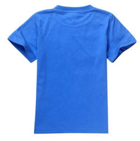 Summer Black Blue Cotton T-Shirt Minecraft Halloween - Lusy Store