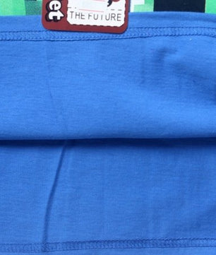 Summer Black Blue Cotton T-Shirt Minecraft Halloween - Lusy Store