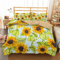 Sunflower Bedding 3D Printing Quilt Cover Home Textiles - Lusy Store