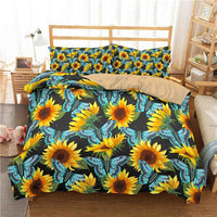 Sunflower Bedding 3D Printing Quilt Cover Home Textiles - Lusy Store