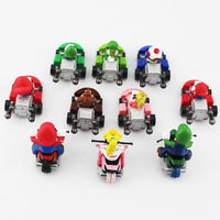 Super Mario Bros Kart Pull Back Cars Mini 10pcs - Lusy Store