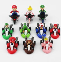 Super Mario Bros Kart Pull Back Cars Mini 10pcs - Lusy Store