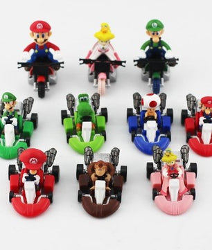 Super Mario Bros Kart Pull Back Cars Mini 10pcs - Lusy Store