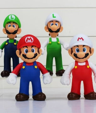 Super Mario Bros Luigi Mario Action Figure PVC Toy Doll 13cm - Lusy Store