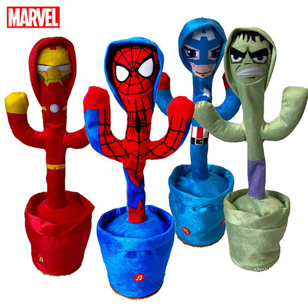 Superhero Action Figures Talking Toy Dancing Cactus Doll Speak Sound Record Repeat T75 - Lusy Store