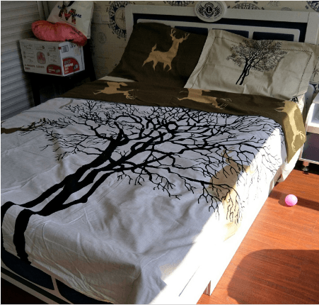 Svetanya Tree Deer print Bedding Set - Lusy Store