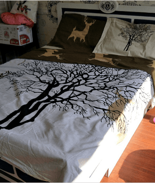 Svetanya Tree Deer print Bedding Set - Lusy Store