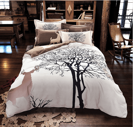 Svetanya Tree Deer print Bedding Set - Lusy Store