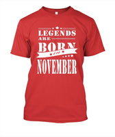 T-shirt Legends Are Born In November Funny - Lusy Store