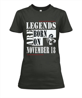 T Shirt O-Neck Legends Are Born In November - Lusy Store