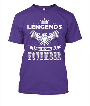 T Shirts Legends Are Born In November Tees Teenage - Lusy Store