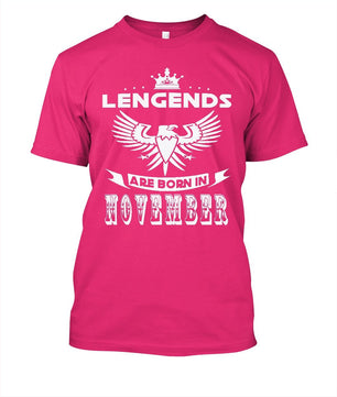 T Shirts Legends Are Born In November Tees Teenage - Lusy Store