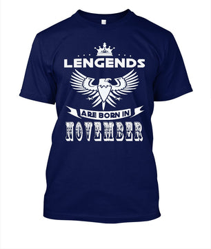 T Shirts Legends Are Born In November Tees Teenage - Lusy Store