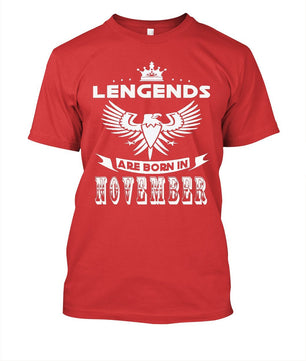 T Shirts Legends Are Born In November Tees Teenage - Lusy Store