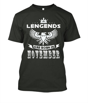 T Shirts Legends Are Born In November Tees Teenage - Lusy Store