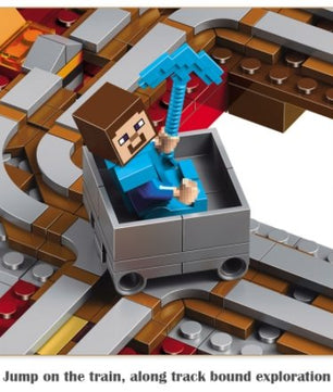 Technic Compatible Lego Minecraft The Nether Railway Building Blocks My World Educational Toys - Lusy Store