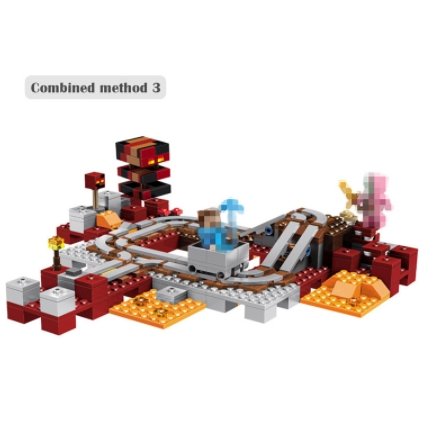 Technic Compatible Lego Minecraft The Nether Railway Building Blocks My World Educational Toys - Lusy Store