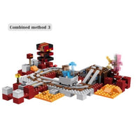 Technic Compatible Lego Minecraft The Nether Railway Building Blocks My World Educational Toys - Lusy Store