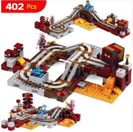 Technic Compatible Lego Minecraft The Nether Railway Building Blocks My World Educational Toys - Lusy Store