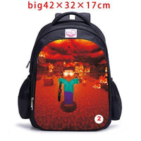 Teenager MineCraft Cartoon Backpack Boy Cartoon School Bags Mochila Sac A Dos - Lusy Store