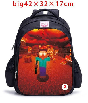 Teenager MineCraft Cartoon Backpack Boy Cartoon School Bags Mochila Sac A Dos - Lusy Store