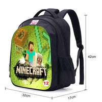 Teenager MineCraft Cartoon Backpack Boy Cartoon School Bags Mochila Sac A Dos - Lusy Store