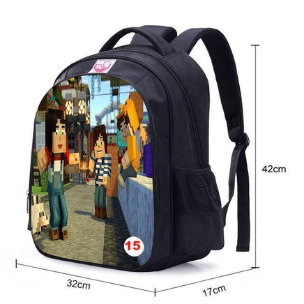 Teenager MineCraft Cartoon Backpack Boy Cartoon School Bags Mochila Sac A Dos - Lusy Store