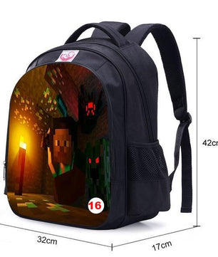 Teenager MineCraft Cartoon Backpack Boy Cartoon School Bags Mochila Sac A Dos - Lusy Store