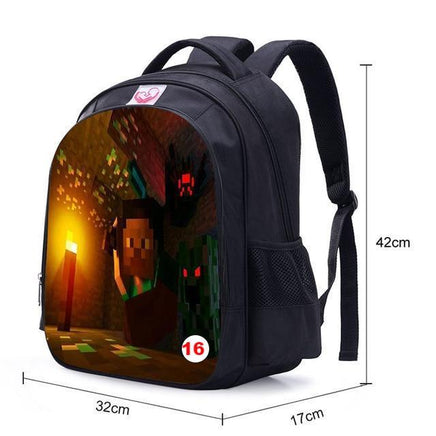 Teenager MineCraft Cartoon Backpack Boy Cartoon School Bags Mochila Sac A Dos - Lusy Store