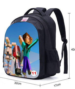 Teenager MineCraft Cartoon Backpack Boy Cartoon School Bags Mochila Sac A Dos - Lusy Store