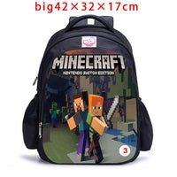 Teenager MineCraft Cartoon Backpack Boy Cartoon School Bags Mochila Sac A Dos - Lusy Store