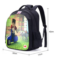 Teenager MineCraft Cartoon Backpack Boy Cartoon School Bags Mochila Sac A Dos - Lusy Store