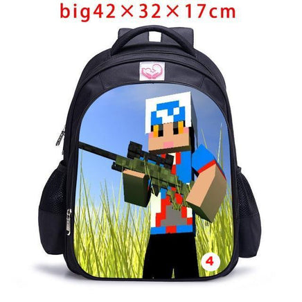 Teenager MineCraft Cartoon Backpack Boy Cartoon School Bags Mochila Sac A Dos - Lusy Store