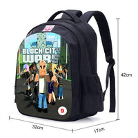 Teenager MineCraft Cartoon Backpack Boy Cartoon School Bags Mochila Sac A Dos - Lusy Store