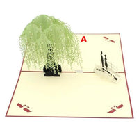 Thank You Cards Postcard with Envelopes 3D pop up Paper Laser Cut Birthday greeting card Valentines Day gift - Lusy Store