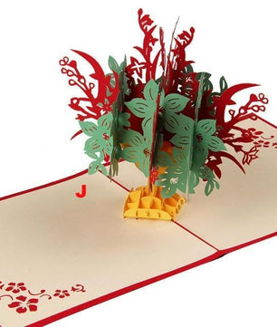 Thank You Cards Postcard with Envelopes 3D pop up Paper Laser Cut Birthday greeting card Valentines Day gift - Lusy Store