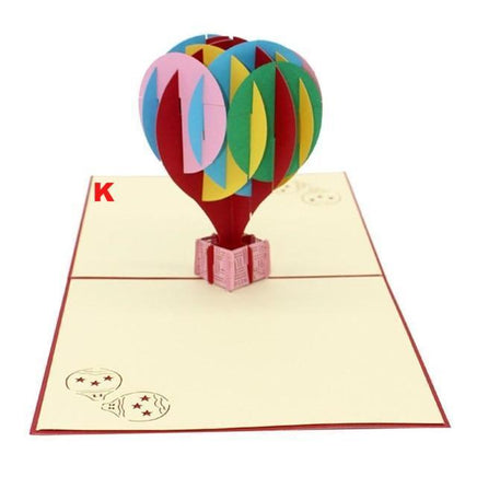 Thank You Cards Postcard with Envelopes 3D pop up Paper Laser Cut Birthday greeting card Valentines Day gift - Lusy Store